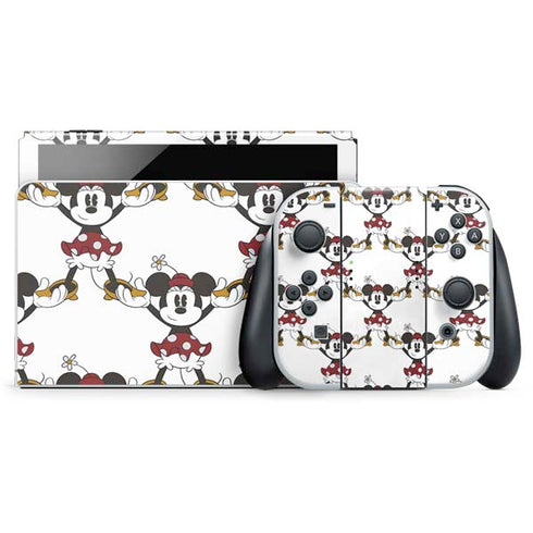 Disney Minnie Mouse Pattern Formation Nintendo Switch OLED (2021) Skin
